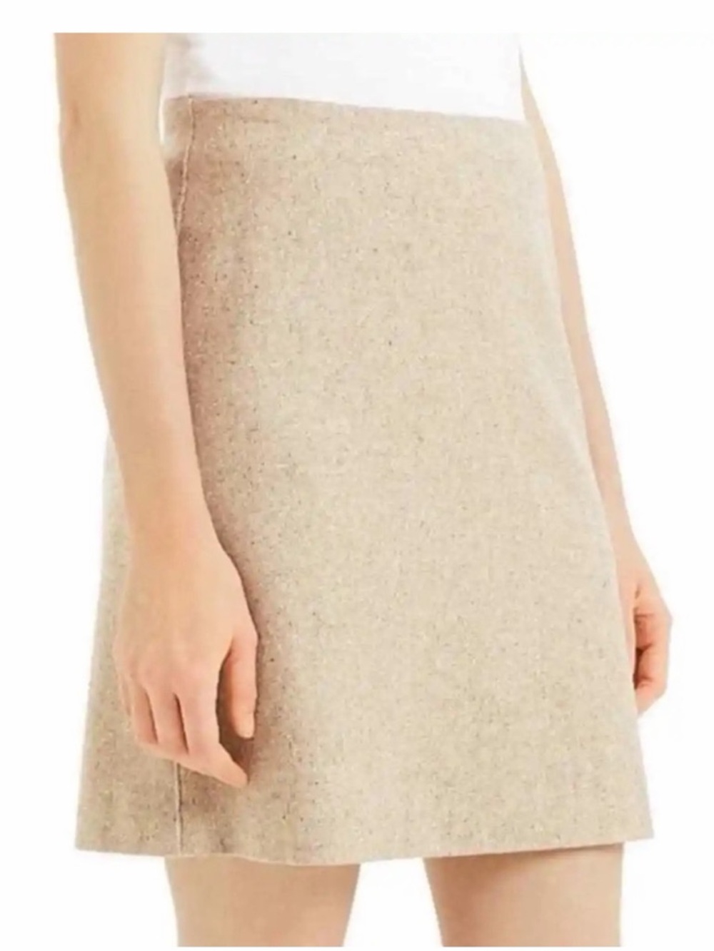 Theory Easy Wool Mini Skirt Size 0 NWOT